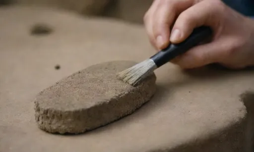 Imagen de cerca de un arqueólogo cuidadosamente cepillando la suciedad de un artefacto de piedra con un pincel. *Por qué funciona esto* **Claridad " Conciseness:** El impulso es muy específico y se centra en los elementos más importantes.* **Emotional Conveying:** El acercamiento e imágenes de herramientas evocan un sentido de exploración histórica. Avísame si quieres más ideas para descripciones de imágenes!